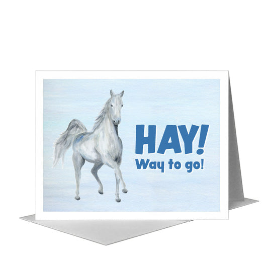 Show Horse, Greeting Card (#8730B) A2 Card Front, www.printedcanvas.com
