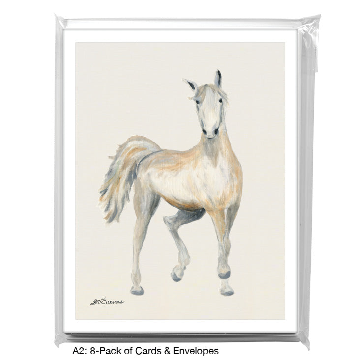 Race Horse, Greeting Card (8731A), A2 Card 8-Pack, www.printedcanvas.com