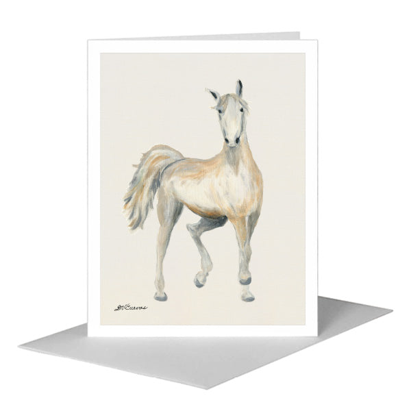 Race Horse, Greeting Card (#8731A), A2 Card Front, www.printedcanvas.com