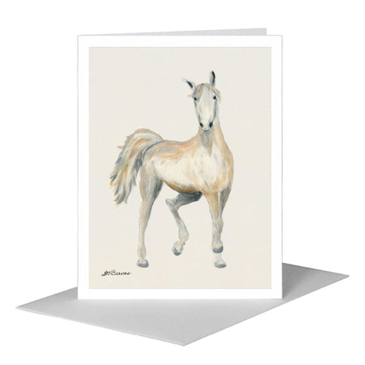 Race Horse, Greeting Card (#8731A) A2 Card Front, www.printedcanvas.com
