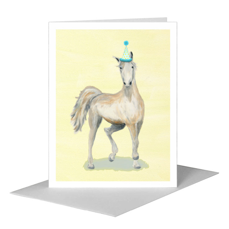 Race Horse, Greeting Card (#8731B) A2 Card Front, www.printedcanvas.com