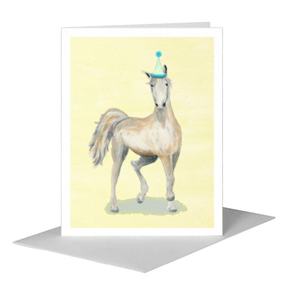 Race Horse, Greeting Card (#8731B) A2 Card Front, www.printedcanvas.com