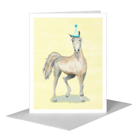 Race Horse, Greeting Card (#8731B) A2 Card Front, www.printedcanvas.com