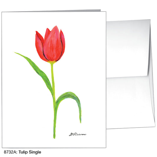 Tulip Single, Greeting Card (8732A)