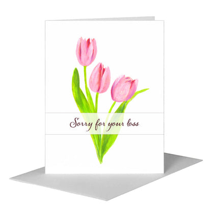 Tulip Shades, Greeting Card (#8733B) A2 Card Front, www.printedcanvas.com