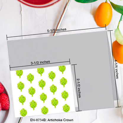 Artichoke Crown, Greeting Card (8734B), Enclosure Card, www.printedcanvas.com
