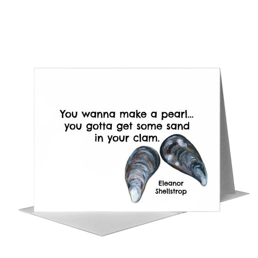 Mussels, Greeting Card (#8735B) A2 Card Front, www.printedcanvas.com