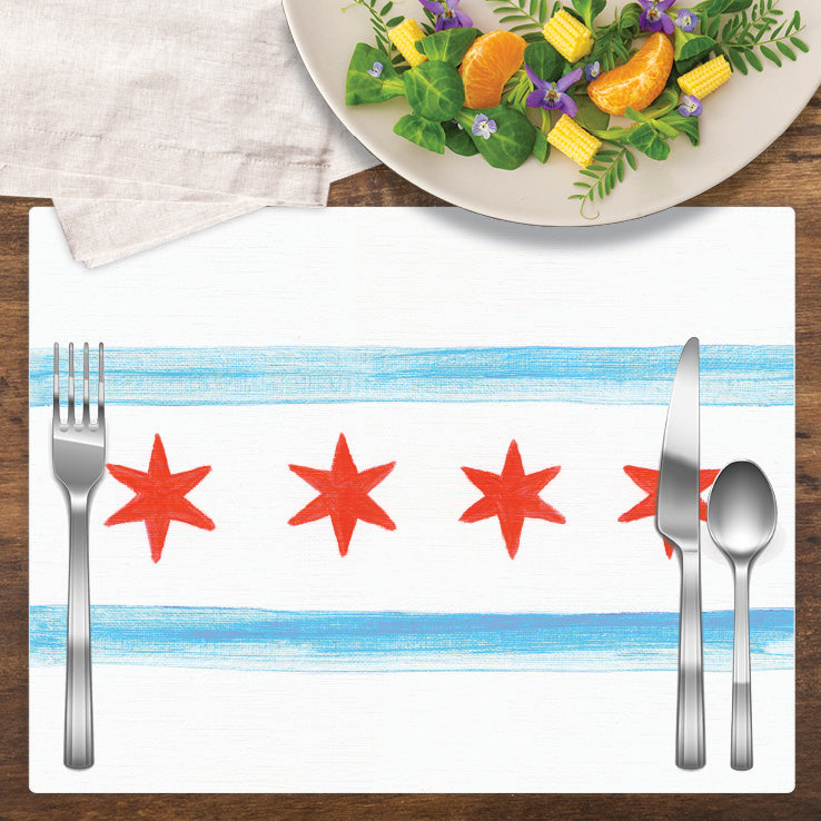 Flag of Chicago, Vinyl Placemat (PMT-8736A)