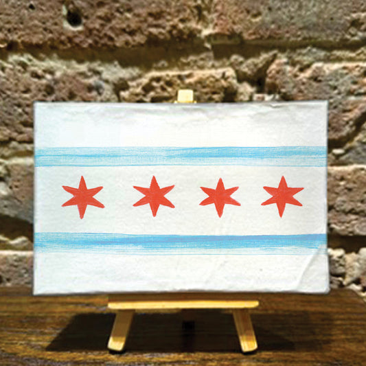 Flag of Chicago, Mini Artwork (MA-8736A)