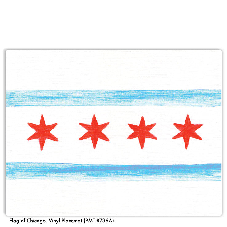 Flag of Chicago, Vinyl Placemat (PMT-8736A)