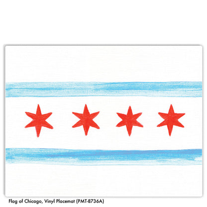 Flag of Chicago, Vinyl Placemat (PMT-8736A)