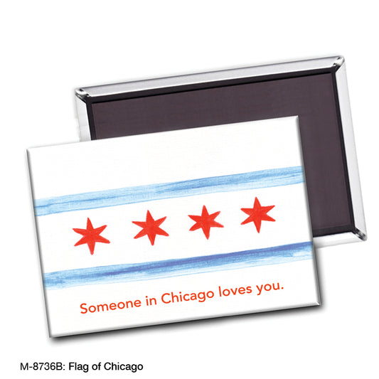 Flag of Chicago, Magnet (8736B)