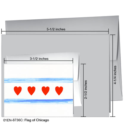 Flag of Chicago, Greeting Card (8736C)
