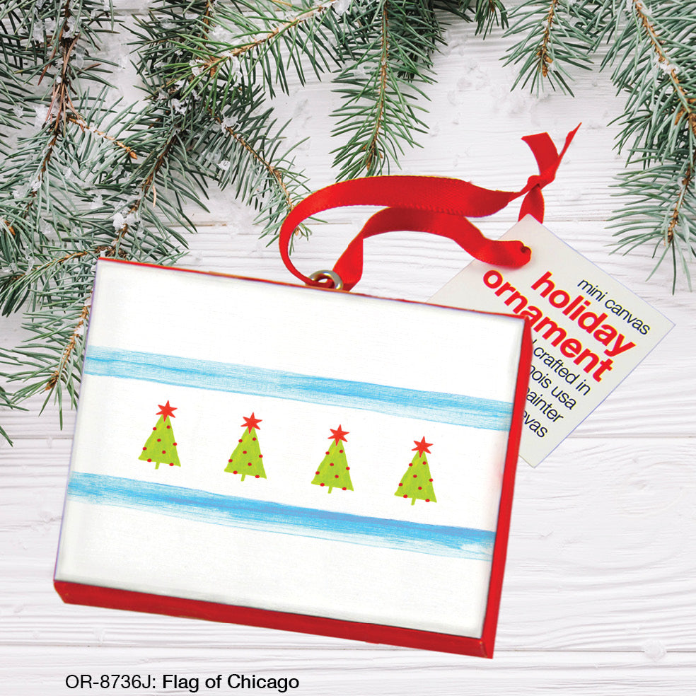 Flag of Chicago, Ornament (OR-8736J)