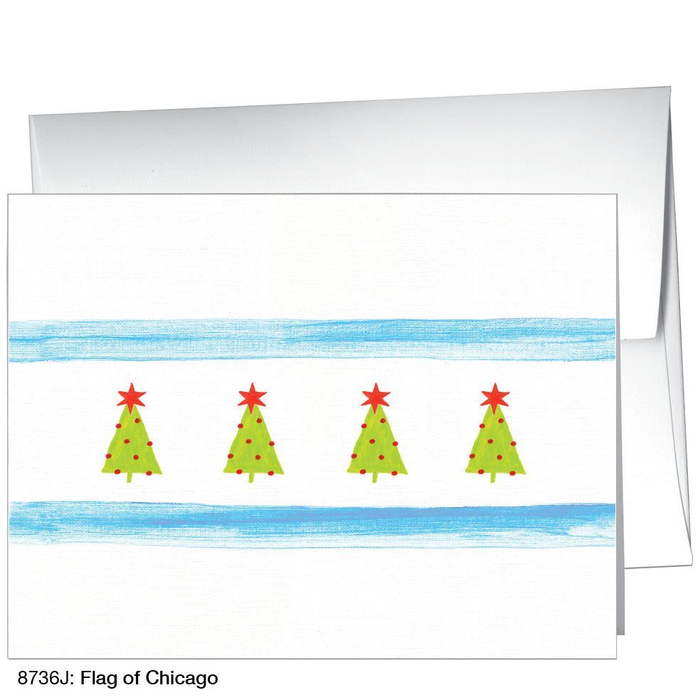 Flag of Chicago, Greeting Card (8736J), A2 Card, www.printedcanvas.com