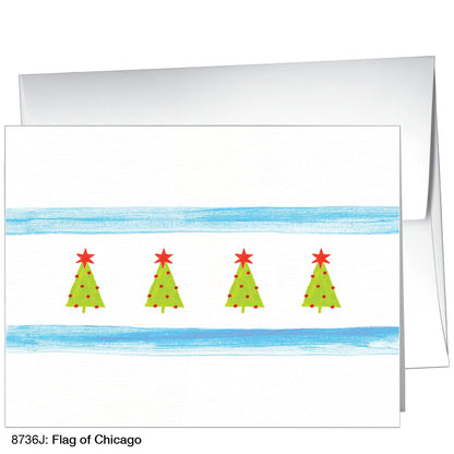 Flag of Chicago, Greeting Card (8736J), A2 Card, www.printedcanvas.com