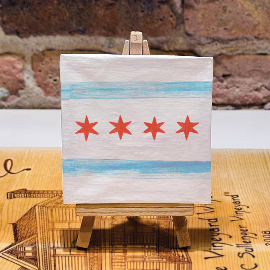 Flag of Chicago, Mini Artwork (MA-8736M)