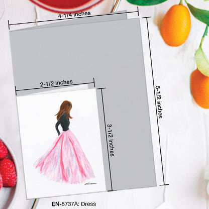 Dress, Greeting Card (8737A), Enclosure Card, www.printedcanvas.com