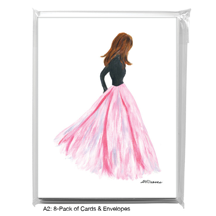 Dress, Greeting Card (8737A), A2 Card 8-Pack, www.printedcanvas.com