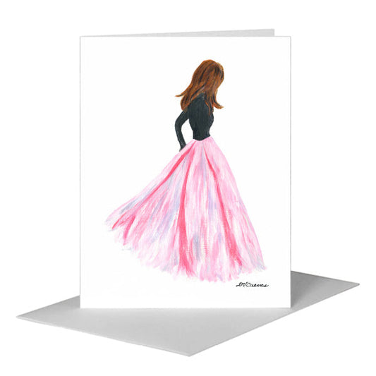 Dress, Greeting Card (#8737A) A2 Card Front, www.printedcanvas.com