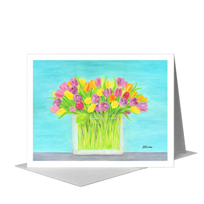 Spring Bouquet, Greeting Card (#8738A), A2 Card Front, www.printedcanvas.com