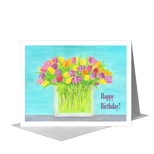 Spring Bouquet, Greeting Card (#8738C) A2 Card Front, www.printedcanvas.com