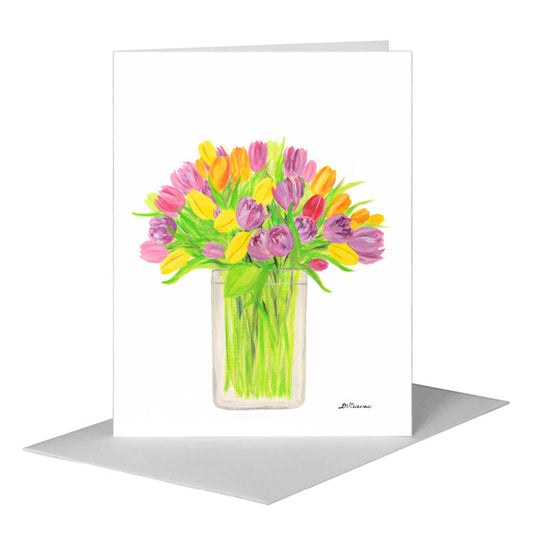 Spring Bouquet, Greeting Card (#8738D) A2 Card Front, www.printedcanvas.com