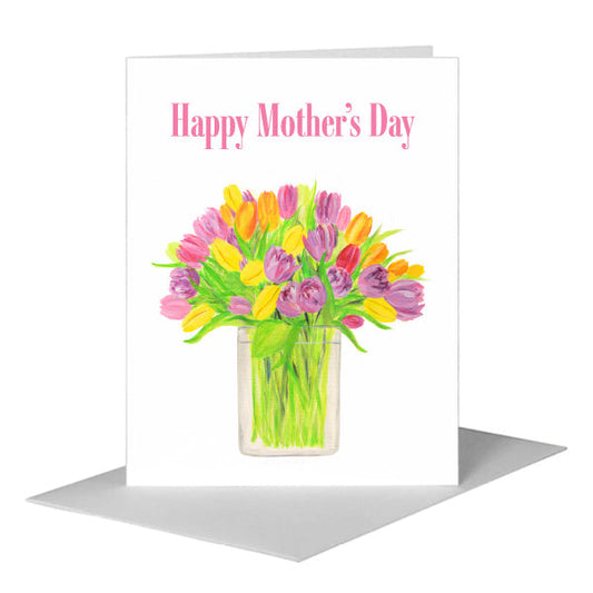 Spring Bouquet, Greeting Card (#8738F) A2 Card Front, www.printedcanvas.com