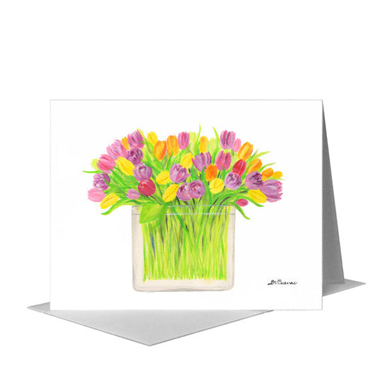 Spring Bouquet, Greeting Card (#8738G) A2 Card Front, www.printedcanvas.com