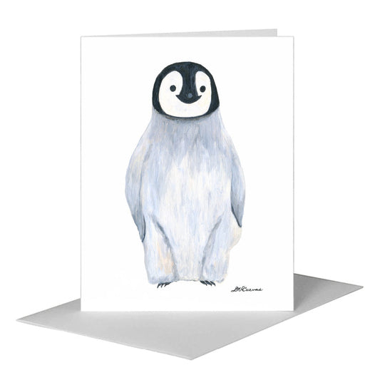 Penguin Chick, Greeting Card (#8739A) A2 Card Front, www.printedcanvas.com