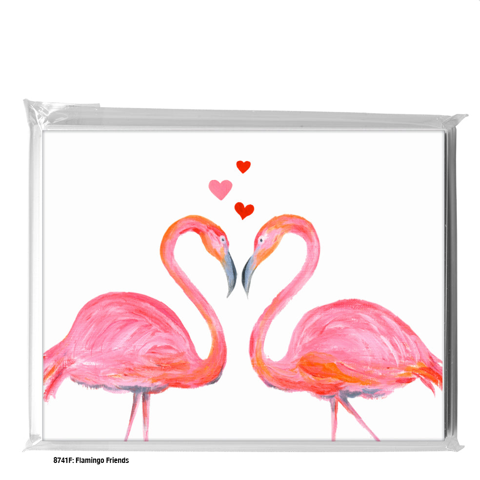 Flamingo Friends, Greeting Card (#8741F)