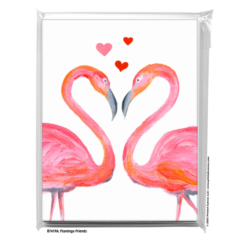 Flamingo Friends, Greeting Card (#8741FA)