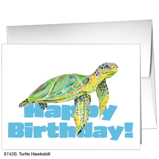 Turtle Hawksbill, Greeting Card (8742B)