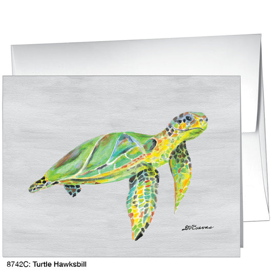 Turtle Hawksbill, Greeting Card (8742C) - Printed Canvas