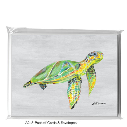 Turtle Hawksbill, Greeting Card (8742C) - Printed Canvas