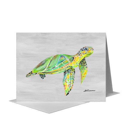 Turtle Hawksbill, Greeting Card (#8742C), A2 Card Front, www.printedcanvas.com