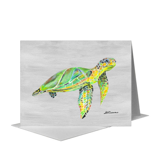 Turtle Hawksbill, Greeting Card (#8742C) A2 Card Front, www.printedcanvas.com