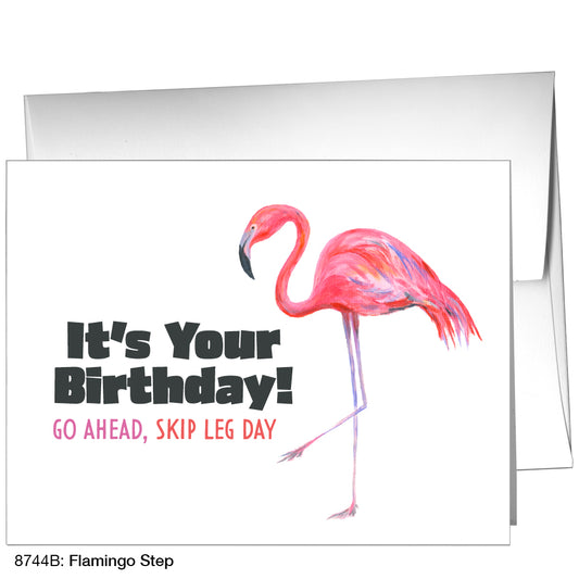 Flamingo Step, Greeting Card (8744B)