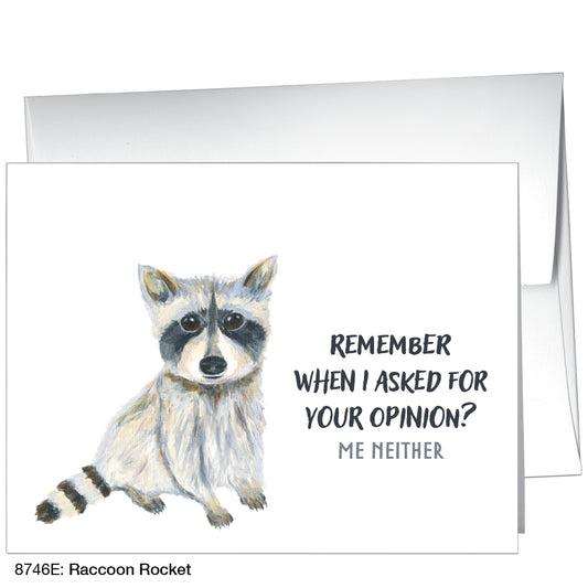 Raccoon Rocket, Greeting Card (8746E)