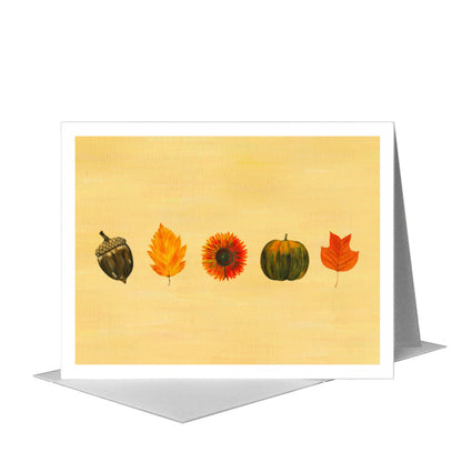 Fall Collage, Greeting Card (#8748A) A2 Card Front, www.printedcanvas.com