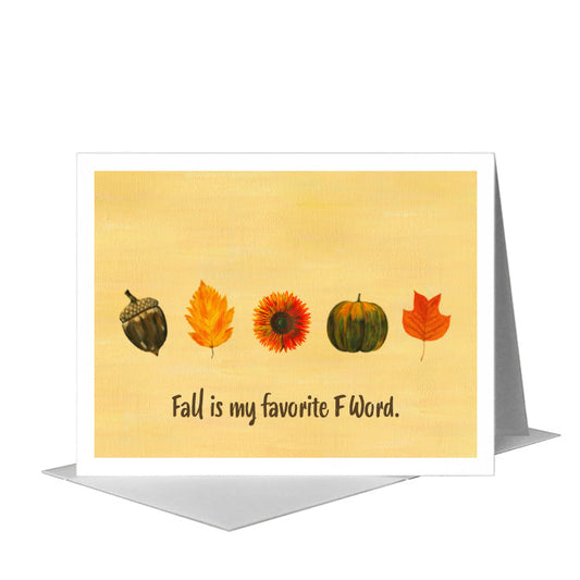 Fall Collage, Greeting Card (#8748B) A2 Card Front, www.printedcanvas.com