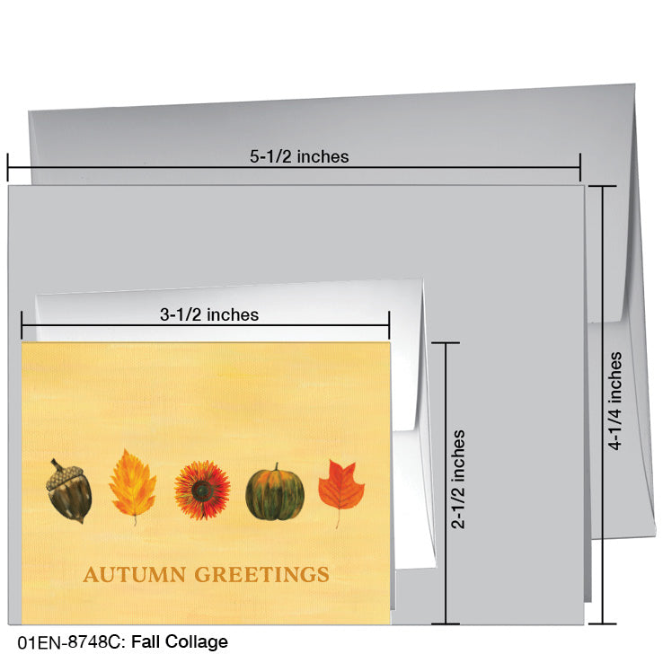 Fall Collage, Greeting Card (#8748D), Enclosure Card, www.printedcanvas.com