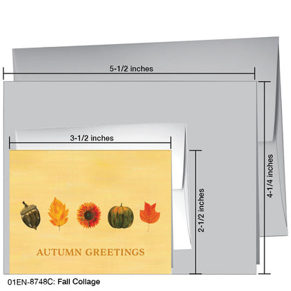 Fall Collage, Greeting Card (#8748D), Enclosure Card, www.printedcanvas.com