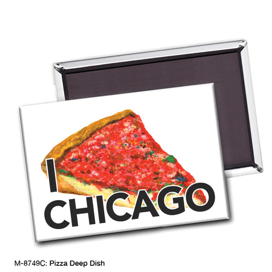 Pizza Deep Dish, Magnet (M-8749C), front, printedcanvas.com