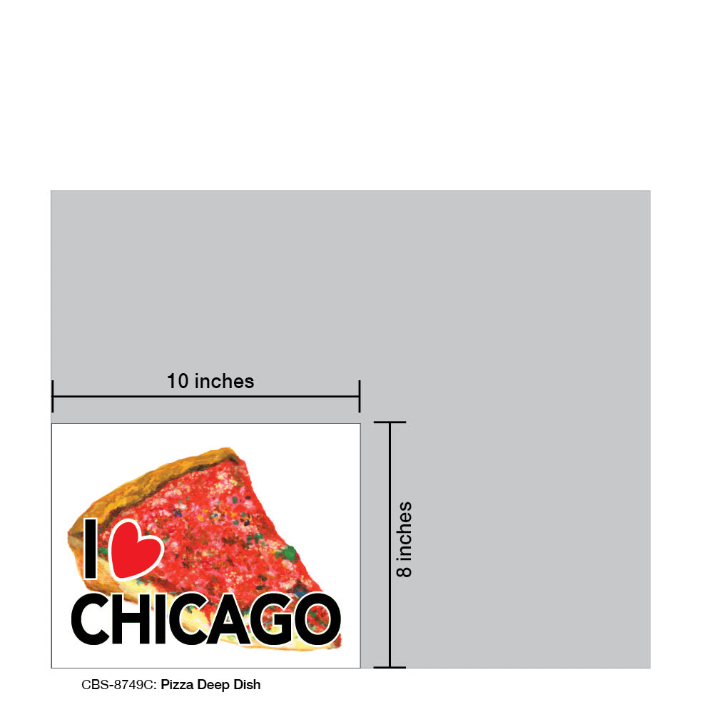 Pizza Deep Dish, Card Board (8749C), 8x10 Poster Board, www.printedcanvas.com