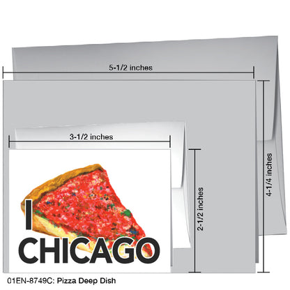 Pizza Deep Dish, Greeting Card (8749C), Enclosure Card, printedcanvas.com