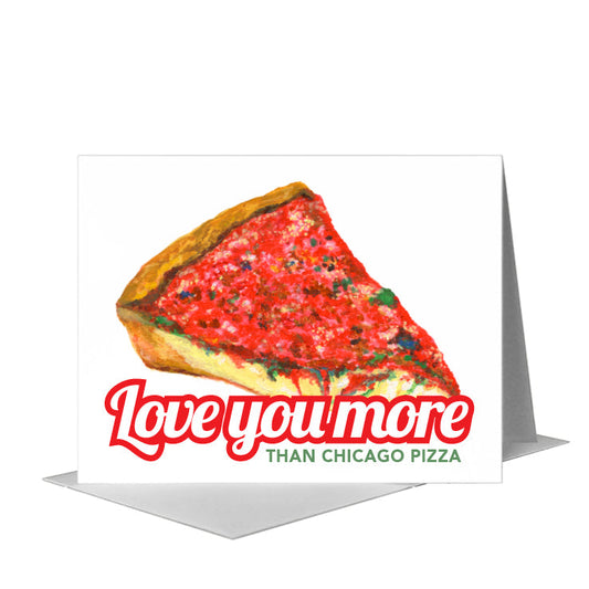 Pizza Deep Dish, Greeting Card (#8749D), A2 Card Front, www.printedcanvas.com