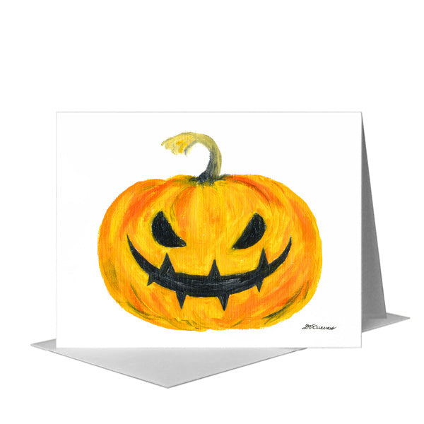 Jack-o-lantern, Greeting Card (#8750A), A2 Card Front, www.printedcanvas.com