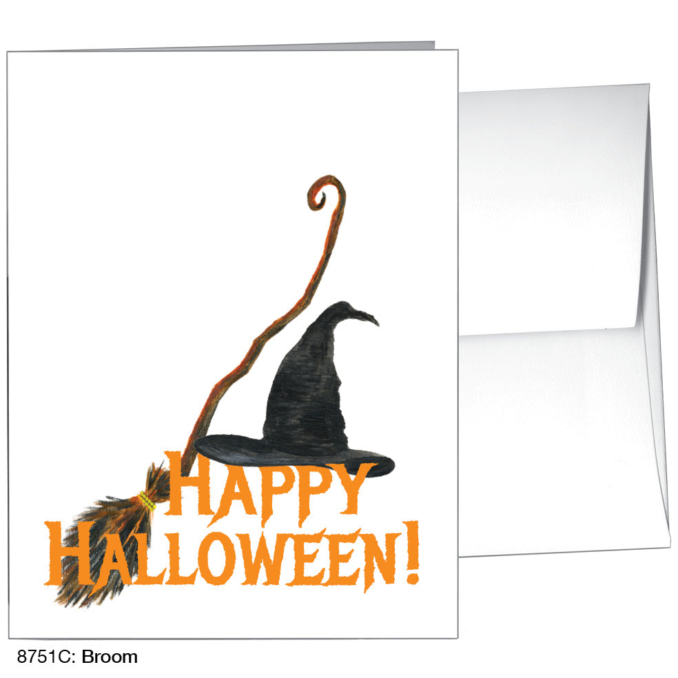 Broom, Greeting Card (#8751C), A2 Card, www.printedcanvas.com