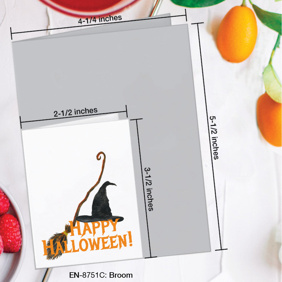 Broom, Greeting Card (#8751C), Enclosure, www.printedcanvas.com